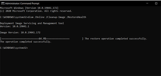 Run the DISM Tool