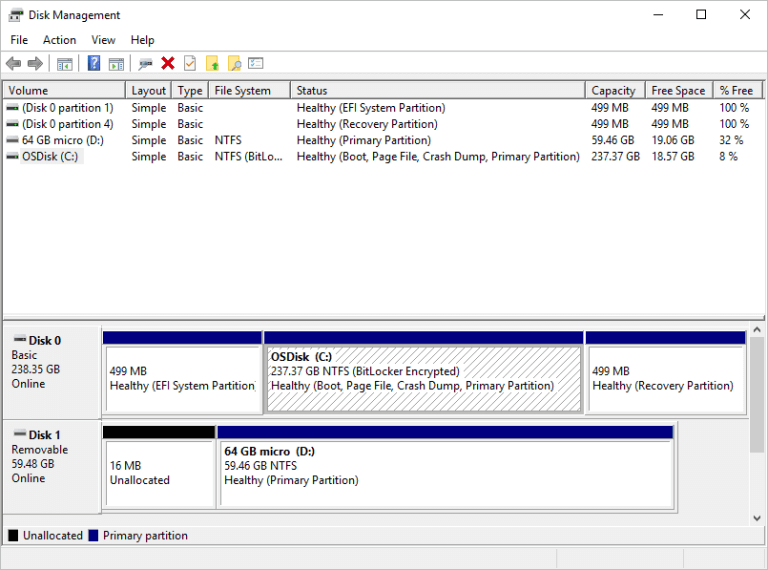hard disk not showing in disk management