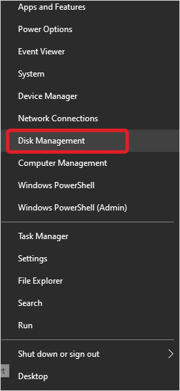 Open Disk Management - Stellar