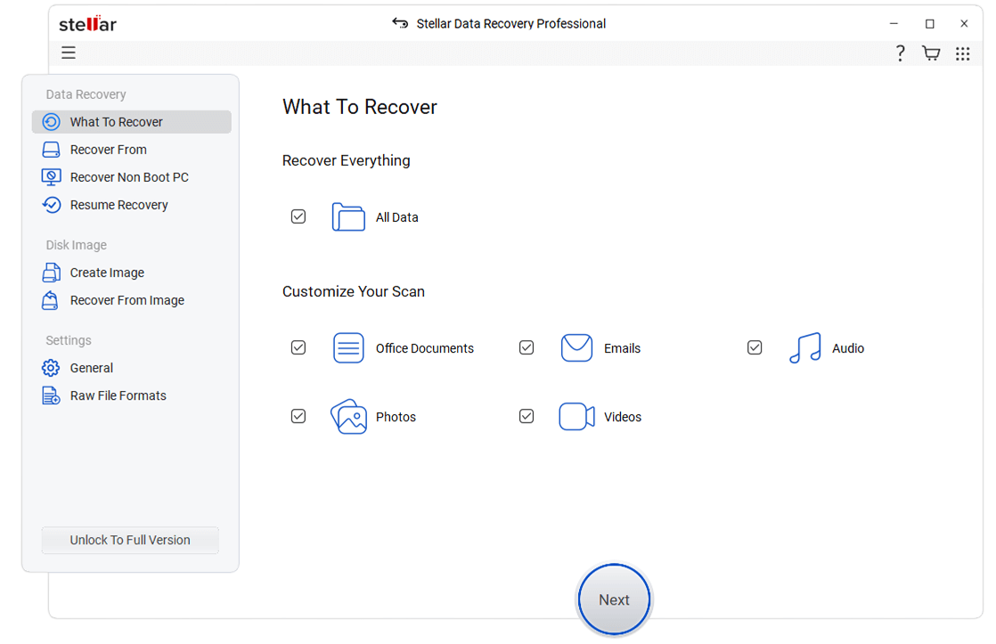 Select File Type